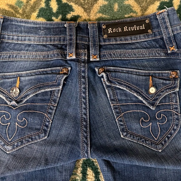 Rock Revival Gwen Boot Stretch Jeans 30 Long - Picture 3 of 8